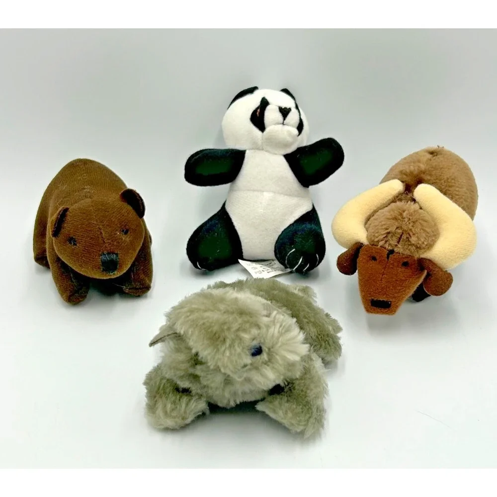 McDonalds 1997 Animal Pals x‎ 3 & 1995 Babe x1 Plush Happy Meal Toys - Lot of 4